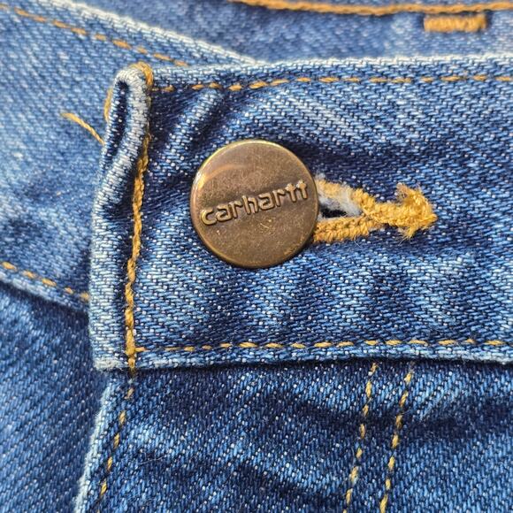 Carhartt Jeans Mens 44x32 Relaxed Fit Straight Leg Blue Denim Gorpcore Workwear - Picture 10 of 12
